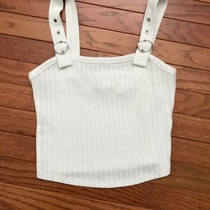 Hollister white tanks